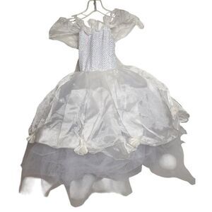 Weissman Girls White Ballet Costume Dress With Tulle & Sequins Girls XS NWOT